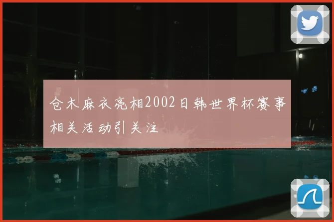 仓木麻衣亮相2002日韩世界杯赛事相关活动引关注