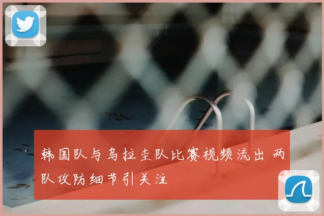 韩国队与乌拉圭队比赛视频流出 两队攻防细节引关注